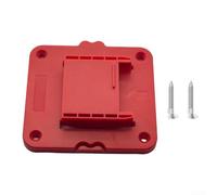 Soporte para colgar herramientas de 20 V, resistente para colgar en la pared, para garaje, almacenamiento, cobertizo, taller, organización, plástico rojo, 92,5 mm (1 unidad)