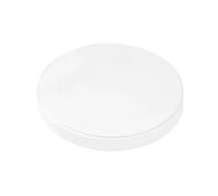 Soporte para collares en forma de busto White Leather Pendant Necklace Chain Jewellery Display Stand Mannequin Holder Rack Bracelet Earrings Ring Counter Organizer(Round Board)