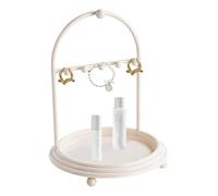 Soporte para collares, organizador de collares - Estantería pequeña para pendientes de mesa - Organizador de joyas estético, colgador de almacenamiento de joyas para el hogar y el dormitorio