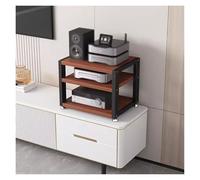 Soporte para componentes de audio, pequeño estante HiFi para amplificador de TV de cine en casa, consola de juegos y almacenamiento de equipos electrónicos