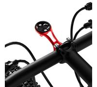 Soporte para computadora de 32 mm para Garmin Edge Explore, linterna y cámara de acción, compatible con Bryton, Wahoo y CATEYE, aleación de aluminio ligera, GPS, montaje frontal rojo