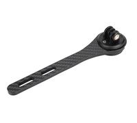 Soporte para Computadora de Bicicleta, con Base para Cámara y Soporte de Luz 6.4x1.6x1.1in Soporte para Computadora de Ciclismo de Fibra de Carbono Negro Vástago de Manillar
