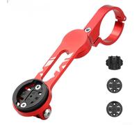 Soporte para computadora de bicicleta con diseño giratorio de 360 grados y construcción para un rendimiento fiable en terrenos difíciles (rojo)