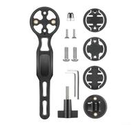 Soporte para computadora de bicicleta, material PA de alta resistencia, compatible con Garmin/Bryton/GoPro, ángulo de visión ajustable para ciclismo