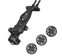 Soporte para computadora de bicicleta para dispositivo de ciclismo, herramienta de fácil instalación, tornillo de 1/4 pulgadas, agujero de 1/4, enlace de manillar de aire de 3 puntas