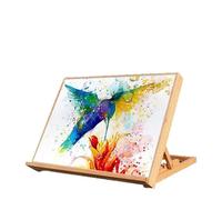 Soporte para computadora de madera de haya resistente para una pintura estable con plan flexible para un fácil almacenamiento y soporte de dibujo de esquina