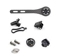 Soporte para computadora MTB con Manillar Integrado para Garmin Edge (Modelos 200, 500, 510, 800, 810 y 1000), Serie de Soporte para computadora y GPS Bryton, Negro Mate/Brillante (Mate)