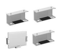 Soporte para computadora portátil: soporte para computadora portátil de mesa de ABS, sopore debajo del escritorio para computdora, estante de almacenamiento negro debajo del escritorio | Sopoorte org