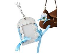 Soporte para con cordón, llavero con de estrella, soporte para clip para tarjeta de identificación, lindo accesorio de trabajo, con clip y dije, para crucero, casa, oficina, bañ