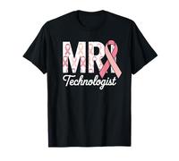 Soporte para concientización sobre el cáncer de Mama con Cinta Rosa para tecnólogos de resonancia Camiseta