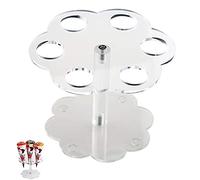 Soporte Para Cono De Helado Acrílico Soporte de Cono Expositor Soporte De Exhibición De Cono De Gofres Soporte para Conos de Helado Soporte para Helados para Cumpleaños Fiesta Té de la Tarde Fiesta