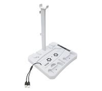 Soporte para consola Playstation con indicadores LED, ventilador silencioso con estación de refrigeración y cargador doble rápido, estructura