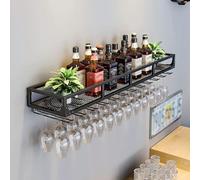 Soporte para Copas de Vino de Restaurante Comercial, botelleros de Pared Modernos para Bares, botellero Colgante para Sala de Estar, botellero Industrial de Pared, Adecuado para diversas esc