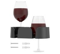 Soporte para Copas de Vino en Ducha, Portavasos para Cerveza en Bañera, Organizador de Pared para Tazas Botellas Latas Refrescos en Baño Cocina