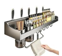 Soporte para cortador de cocina, organizador de cubiertos sin taladro, estante de cocina que ahorra espacio, estante de cocina para el hogar familiar, gabinete, almacenamiento de utensilios de cocina
