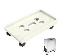 Soporte para CPU de Ordenador, Soporte para Torre de PC Debajo del Escritorio con 4 Ruedas giratorias, Color Negro/Blanco, Varios tamaños (Blanco, con Ruedas).