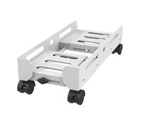 Soporte para CPU Debajo del Escritorio Soporte de torre for PC móvil, soporte de CPU de ancho ajustable Soporte de CPU de escritorio de acero, soporte de caja de PC resistente con ruedas giratorias So