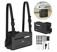 Maclean MC-116 - Soporte UC Ajustable para Unidad Central - Montaje en Pared o Columna - Profundidad 122-212 mm - Acero Resistente 10 kg - Correas de Seguridad - Elegante diseño Negro