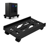 Soporte para CPU para PC Ajustable, Soporte de Torre para Computadora, Carro de CPU Móvil con Ruedas para Ordenador de Escritorio Bajo Mesa Caja de Computadora Negro MAX 80kg