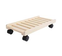 Soporte para CPU PC Stand Stand Mobile DE ENKTOP Torre CAPU Case Stand Stand Soporte CPU de Madera con 4 Ruedas de Ruedas y de protección contra Tres Caras Soporte para PC (Size : S)