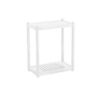 Soporte para CPU Soporte de CPU móvil de 2 niveles, soporte de torre de madera for PC con ruedas invisibles, soporte de caja principal de PC de pie for el hogar y la Oficina Soporte para PC(Blanco,Gra