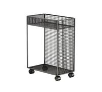 Soporte para CPU Soporte de torre for PC con estantes dobles, soporte de Metal for CPU de 2 niveles con ruedas giratorias de bloqueo, adecuado for la mayoría de las PC, carrito de soporte for CPU móvi