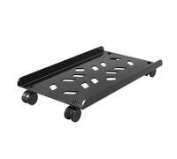 Soporte para CPU Soporte rodante de Acero for CPU, Carrito de Torre for PC móvil con Ruedas giratorias con Bloqueo, Soporte de CPU con Piso ventilado for Oficina en casa Soporte para PC(Negro)