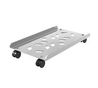 Soporte para CPU Soporte rodante de Acero for CPU, Carrito de Torre for PC móvil con Ruedas giratorias con Bloqueo, Soporte de CPU con Piso ventilado for Oficina en casa Soporte para PC(Blanco)