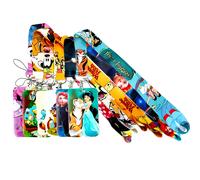 Soporte para credenciales de Disney, cordón de Mickey Mouse, cuerda para teléfono de oso, soporte para tarjeta de identificación, correa para el cuello de princesa, llavero de regalo de dibujos NDY-33
