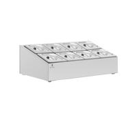 Soporte para cubetas GN - 2 x 4 GN 1/6 - 12,8 L - Royal Catering