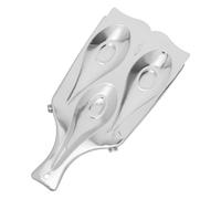 Soporte para Cubiertos de Cocina de Acero Inoxidable, Triple Compartimento