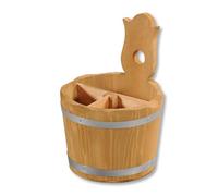 Soporte para cubiertos de madera, altura 20 cm, profundidad 14 cm