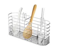 Soporte para cubiertos, soporte de acero inoxidable para cubiertos y escurridor de cubiertos, estante de secado de cubiertos, recipientes de drenaje de tenedores para encimeras de cocina, bufé, picnic