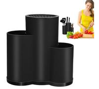 Soporte para cubiertos - Soporte para palillos de cocina, bloque de utensilios | Organizador de cubiertos multiusos para ahorro de espacio, para tenedores, cucharas, cuchillos, pajitas