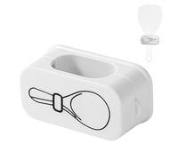 Soporte para cuchara de arroz, soporte para cuchara de pared, 4,1 × 1,8 × 2,1 cm | Expositor de espátulas de pared, gadget de cocina para almacenamiento de objetos para uso en apartamentos de