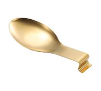 Soporte para cucharas, 24,4 x 9,5 cm, uso sin esfuerzo, textura exquisita, soporte portátil de acero inoxidable para utensilios de cocina, estufa, encimera, espátulas, cucharones, cucharas de té