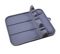 Soporte para cucharas, antideslizante, apto para lavavajillas, soporte de espátula de silicona para mostrador, para apartamentos, catering, camiones, mesa de comedor, barbacoa, preparación de comidas