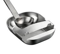 Soporte para cucharas de acero inoxidable, soporte para espátulas, soporte para espátulas, para cocina, cocina, escritorio, restaurante, bufé, hornear, preparación de comidas