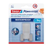 Soporte para cuchilla de afeitar tesa Powerstrips (acero) + 2 tiras + toallita