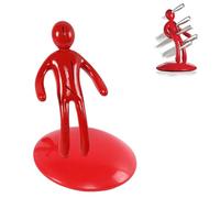 Soporte para cuchillos con forma humana, juego de cuchillos de cocina, juego de cuchillos de chef afilados de acero inoxidable con soporte rojo, libera las emociones de la traición, prácticos soportes