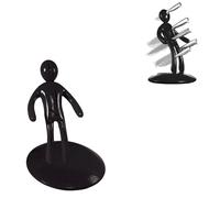 Soporte para cuchillos con forma humana, juego de cuchillos de cocina, juego de cuchillos de chef afilados de acero inoxidable con soporte rojo, libera las emociones de la traición, prácticos soportes