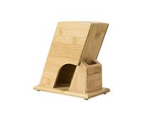 Soporte para cuchillos de cocina, soporte de bambú para cuchillos de cocina, multifuncional, soporte de herramientas, soporte de bloque de cuchillos, accesorios de cocina