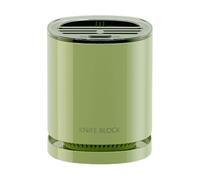 Soporte para cuchillos, soporte para cuchillos de cocina, organizador de utensilios giratorio de 360°, organizador de utensilios de cocina, soporte para cuchillos de encimera con base drenable