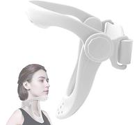 Soporte para Cuello, Corrector De Postura Cabeza hacia Adelante, Dispositivo De Tracción del Cuello Cervical para Aliviar Dolor De Cuello para Niños Adolescentes Escuela Estudio Lectura,White