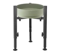 Soporte para cuenco para perro, estación de alimentación elevada, soporte para alimentos para mascotas, marco antideslizante ajustable con cuencos dobles de acero inoxidable y diseño a prueba de