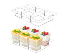 Soporte para Cupcakes,Elevadores Transparentes para Servir Postres Y Alimentos - Soporte para Sostener Cupcakes - para Cumpleaños Bodas Baby Shower Perfumes para El Dormitorio Y Figurillas