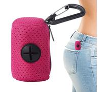 Soporte para de caca de perro - Soporte para de excrementos de perro con accesorio de correa de tela de malla con cremallera - Dispensador de s para perros de gran capacidad, portátil para s d
