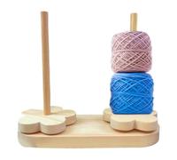 Soporte para de ganchillo - Enrollador organizador de almacén de madera - Soporte giratorio de madera para bobinas de | para mujeres adultas principiantes, ganchillo y para Hobby C