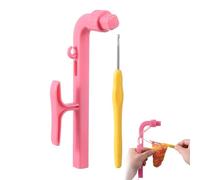 Soporte para de ganchillo: guía ergonómica para los dedos, para herramientas de elaboración | dispositivo de soporte de agarre de crochet ajustable, accesorio de gestión de operado ma