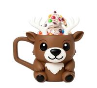 Soporte para de reno, taza de de Navidad, taza de impresión 3D, para niños pequeños, dulces, yogur, pasteles, postres, fiestas de verano, camping, frutas, alimentos, beber, cocina